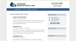 Desktop Screenshot of dumpsterrentalnewarknj.net