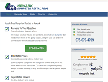 Tablet Screenshot of dumpsterrentalnewarknj.net